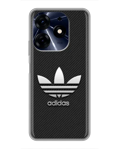 Чехол для TECNO Spark 10 Pro с картинкой «Adidas Карбоновая текстура» Чехол для TECNO Spark 10 Pro с картинкой «Adidas Карбоновая текстура»