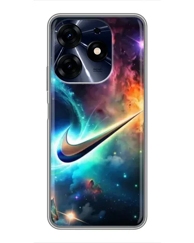 Чехол для TECNO Spark 10 Pro с картинкой «Космический Nike Swoosh» Чехол для TECNO Spark 10 Pro с картинкой «Космический Nike Swoosh»