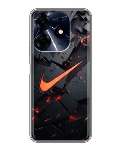 Чехол для TECNO Spark 10 Pro с картинкой «Nike — эффект разломов» Чехол для TECNO Spark 10 Pro с картинкой «Nike — эффект разломов»