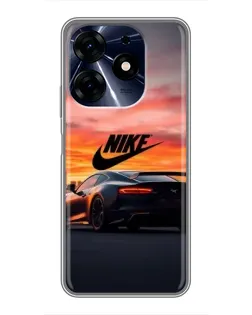 Чехол для TECNO Spark 10 Pro с картинкой «Nike и суперкар»