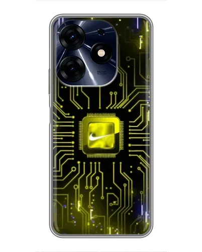 Чехол для TECNO Spark 10 Pro с картинкой «Nike — золотая искра» Чехол для TECNO Spark 10 Pro с картинкой «Nike — золотая искра»