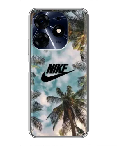 Чехол для TECNO Spark 10 Pro с картинкой «Тропический принт Nike» Чехол для TECNO Spark 10 Pro с картинкой «Тропический принт Nike»