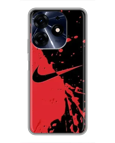 Чехол для TECNO Spark 10 Pro с картинкой «Красные брызги Nike» Чехол для TECNO Spark 10 Pro с картинкой «Красные брызги Nike»