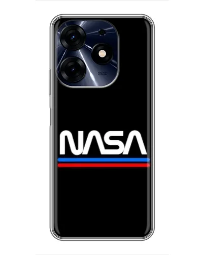 Чехол для TECNO Spark 10 Pro с картинкой «NASA — классика Red Blue» Чехол для TECNO Spark 10 Pro с картинкой «NASA — классика Red Blue»