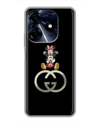Чехол для TECNO Spark 10 Pro с картинкой «Минни Маус на лого» Чехол для TECNO Spark 10 Pro с картинкой «Минни Маус на лого»