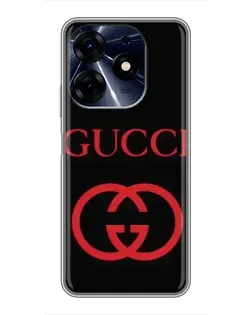 Чехол для TECNO Spark 10 Pro с картинкой «Gucci — красный логотип» Чехол для TECNO Spark 10 Pro с картинкой «Gucci — красный логотип»