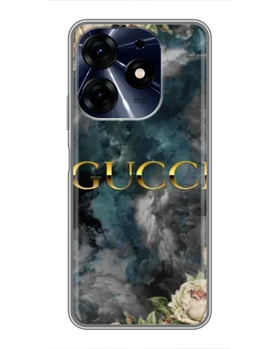 Чехол для TECNO Spark 10 Pro с картинкой «Абстрактные цветы Gucci» Чехол для TECNO Spark 10 Pro с картинкой «Абстрактные цветы Gucci»