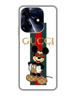 Чехол для TECNO Spark 10 Pro с картинкой «Микки Маус Gucci — полосы» Чехол для TECNO Spark 10 Pro с картинкой «Микки Маус Gucci — полосы»