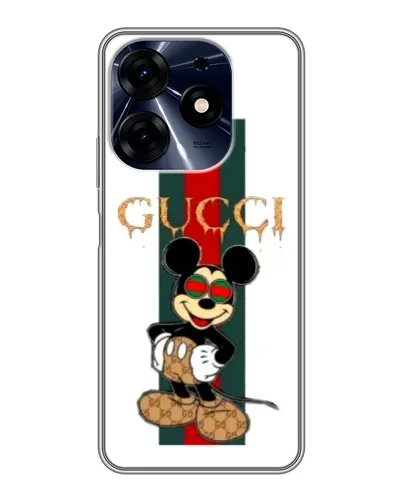 Чехол для TECNO Spark 10 Pro с картинкой «Микки Маус Gucci — полосы» Чехол для TECNO Spark 10 Pro с картинкой «Микки Маус Gucci — полосы»