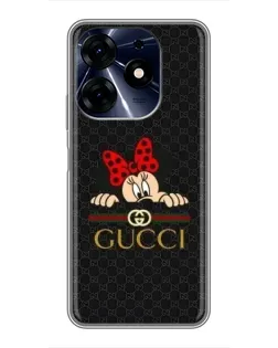 Чехол для TECNO Spark 10 Pro с картинкой «Минни Маус Gucci — черный» Чехол для TECNO Spark 10 Pro с картинкой «Минни Маус Gucci — черный»