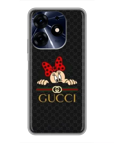 Чехол для TECNO Spark 10 Pro с картинкой «Минни Маус Gucci — черный» Чехол для TECNO Spark 10 Pro с картинкой «Минни Маус Gucci — черный»