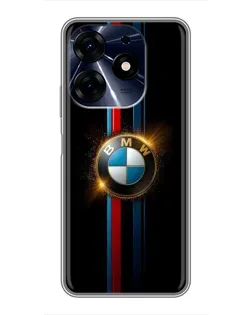 Чехол для TECNO Spark 10 Pro с картинкой «BMW M-Power неон»
