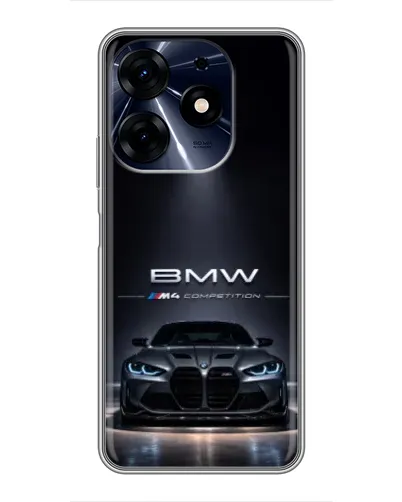 Чехол для TECNO Spark 10 Pro с картинкой «BMW сквозь ночной город» Чехол для TECNO Spark 10 Pro с картинкой «BMW сквозь ночной город»