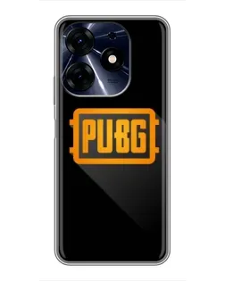 Чехол для TECNO Spark 10 Pro с картинкой «PUBG — рамка лого»
