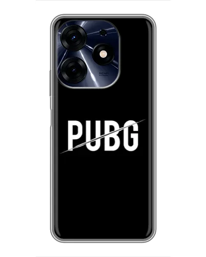 Чехол для TECNO Spark 10 Pro с картинкой «PUBG — белый логотип» Чехол для TECNO Spark 10 Pro с картинкой «PUBG — белый логотип»