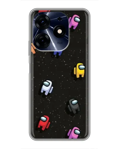 Чехол для TECNO Spark 10 Pro с картинкой «Космический паттерн Among Us»