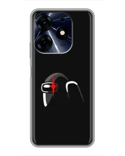 Чехол для TECNO Spark 10 Pro с картинкой «Among Us шлем»