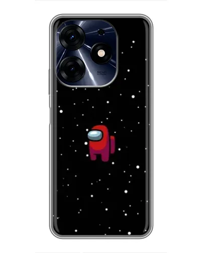 Чехол для TECNO Spark 10 Pro с картинкой «Красный Among Us»
