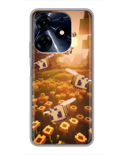 Чехол для TECNO Spark 10 Pro с картинкой «Поле подсолнухов»