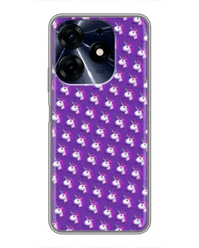 Чехол для TECNO Spark 10 Pro с картинкой «Единороги на фиолетовом» Чехол для TECNO Spark 10 Pro с картинкой «Единороги на фиолетовом»