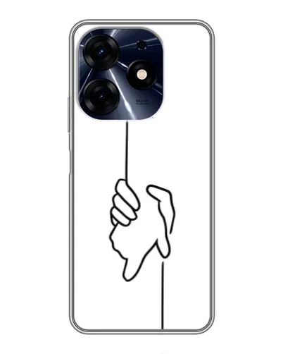 Чехол для TECNO Spark 10 Pro с картинкой «Рука держит»