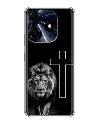 Чехол для TECNO Spark 10 Pro с картинкой «Лев и Крест»