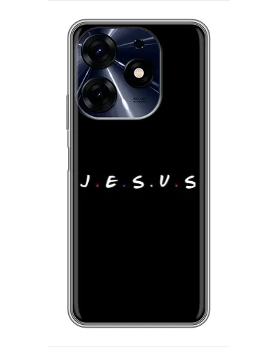 Чехол для TECNO Spark 10 Pro с картинкой «Точки веры J.E.S.U.S.»