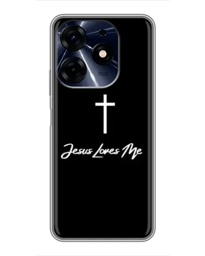 Чехол для TECNO Spark 10 Pro с картинкой «Иисус любит тебя»