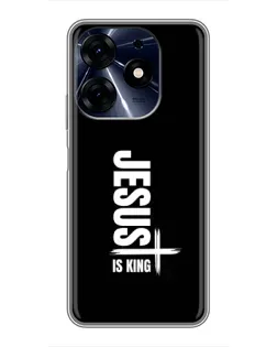 Чехол для TECNO Spark 10 Pro с картинкой «Вертикаль веры Jesus»