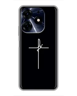Чехол для TECNO Spark 10 Pro с картинкой «Тонкий крест»