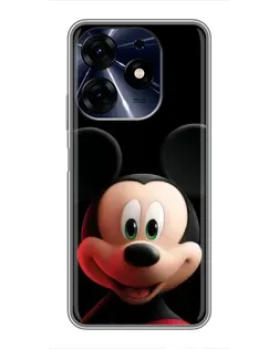 Чехол для TECNO Spark 10 Pro с картинкой «Улыбающийся Микки Маус»