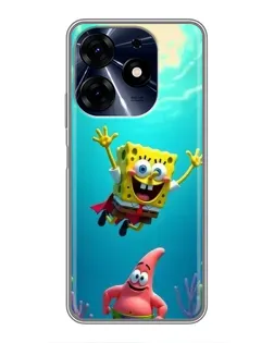 Чехол для TECNO Spark 10 Pro с картинкой «Спанч Боб под водой» Чехол для TECNO Spark 10 Pro с картинкой «Спанч Боб под водой»