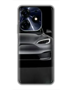 Чехол для TECNO Spark 10 Pro с картинкой «Tesla Model S Look» Чехол для TECNO Spark 10 Pro с картинкой «Tesla Model S Look»