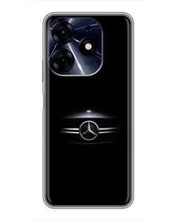Чехол для TECNO Spark 10 Pro с картинкой «Mercedes — абстрактные линии»