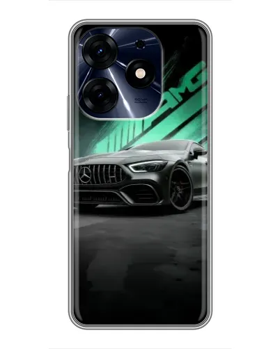 Чехол для TECNO Spark 10 Pro с картинкой «Темный Mercedes AMG»