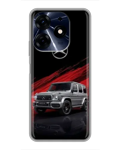Чехол для TECNO Spark 10 Pro с картинкой «Mercedes G-Class красный»