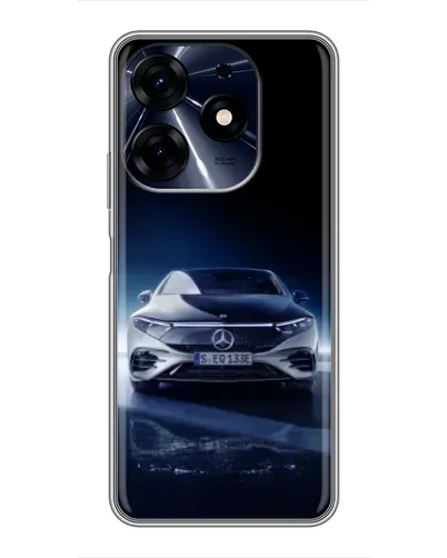 Чехол для TECNO Spark 10 Pro с картинкой «Ночной Mercedes EQ»