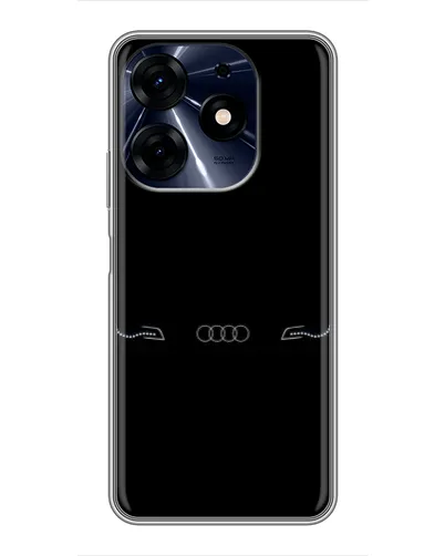 Чехол для TECNO Spark 10 Pro с картинкой «Audi — световой подпись»