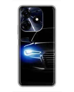 Чехол для TECNO Spark 10 Pro с картинкой «Неоновый взгляд Audi» Чехол для TECNO Spark 10 Pro с картинкой «Неоновый взгляд Audi»