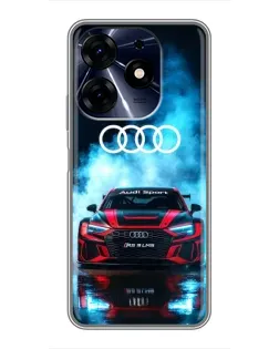 Чехол для TECNO Spark 10 Pro с картинкой «Audi Sport — неон» Чехол для TECNO Spark 10 Pro с картинкой «Audi Sport — неон»