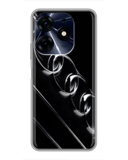 Чехол для TECNO Spark 10 Pro с картинкой «Audi — абстрактные кольца» Чехол для TECNO Spark 10 Pro с картинкой «Audi — абстрактные кольца»