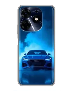 Чехол для TECNO Spark 10 Pro с картинкой «Audi — голубая энергия» Чехол для TECNO Spark 10 Pro с картинкой «Audi — голубая энергия»