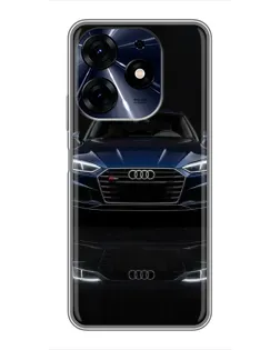 Чехол для TECNO Spark 10 Pro с картинкой «Audi — ночное отражение» Чехол для TECNO Spark 10 Pro с картинкой «Audi — ночное отражение»