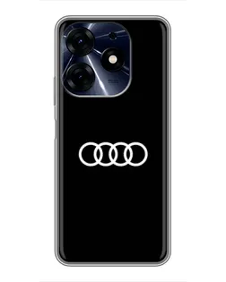Чехол для TECNO Spark 10 Pro с картинкой «Audi White Logo» Чехол для TECNO Spark 10 Pro с картинкой «Audi White Logo»