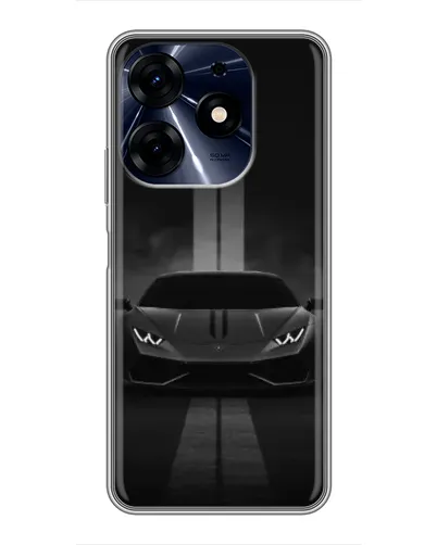 Чехол для TECNO Spark 10 Pro с картинкой «Lamborghini симметрия дорог»