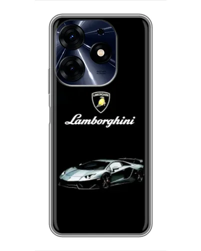 Чехол для TECNO Spark 10 Pro с картинкой «Логотип Lamborghini классика»