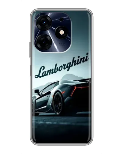 Чехол для TECNO Spark 10 Pro с картинкой «Классическая надпись Lamborghini»