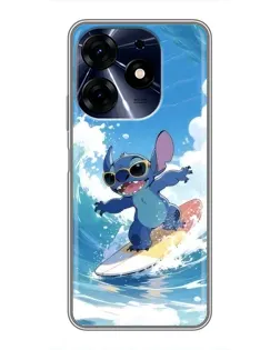 Чохол для TECNO Spark 10 Pro з картинкою «Стіч на хвилі»