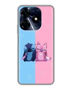 Чохол для TECNO Spark 10 Pro з картинкою «Stitch та Angel Love»