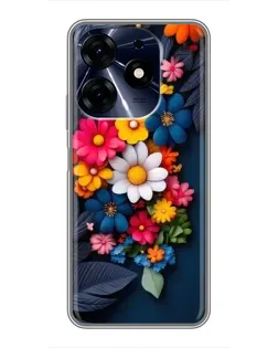 Чехол для TECNO Spark 10 Pro с картинкой «Цветочная феерия» Чехол для TECNO Spark 10 Pro с картинкой «Цветочная феерия»